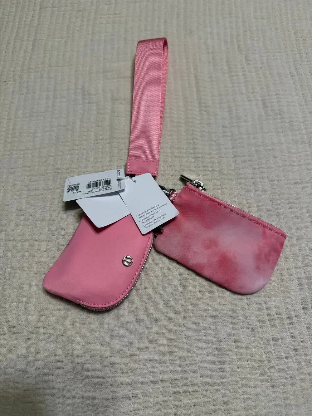 Tie Dye Pink Dual Pouch Lululemon NWT